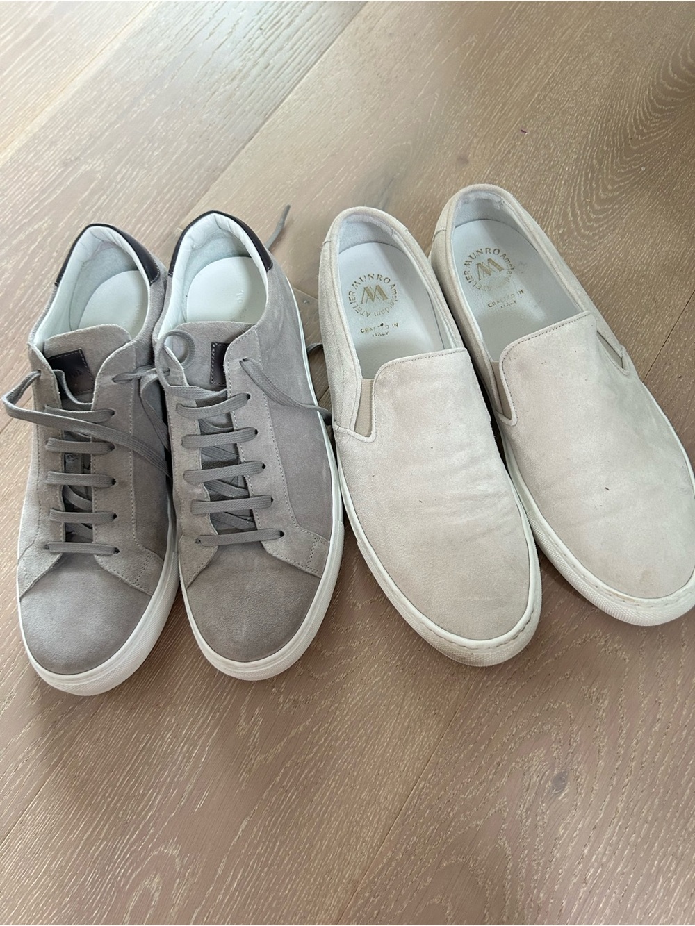 Bundle of Suede leather designer Sneakers size 10